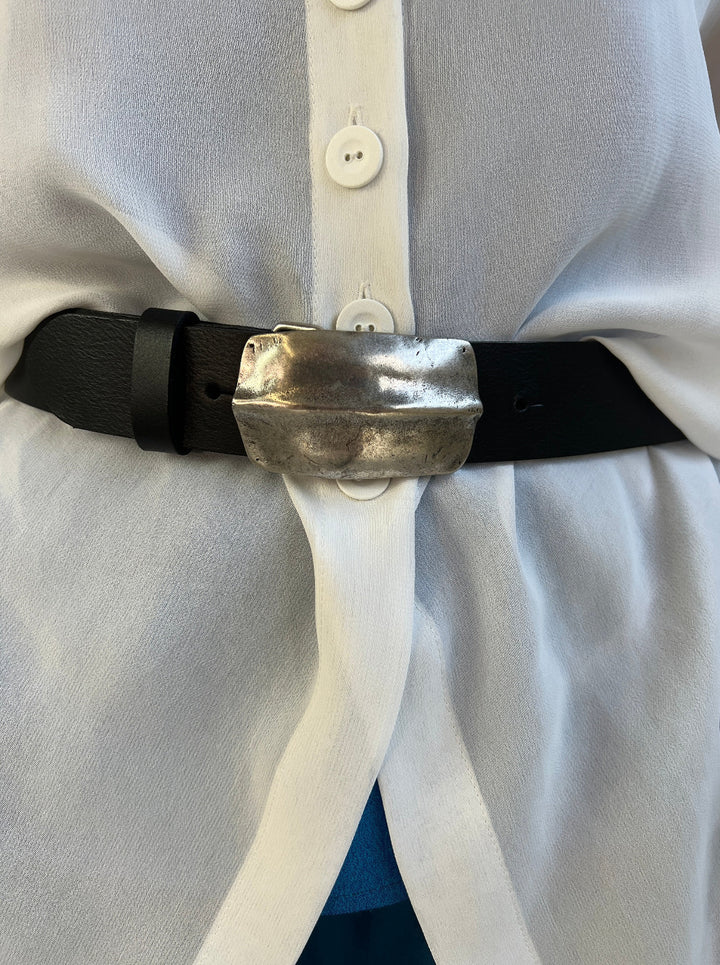 Gürtel Schmal Schwarz