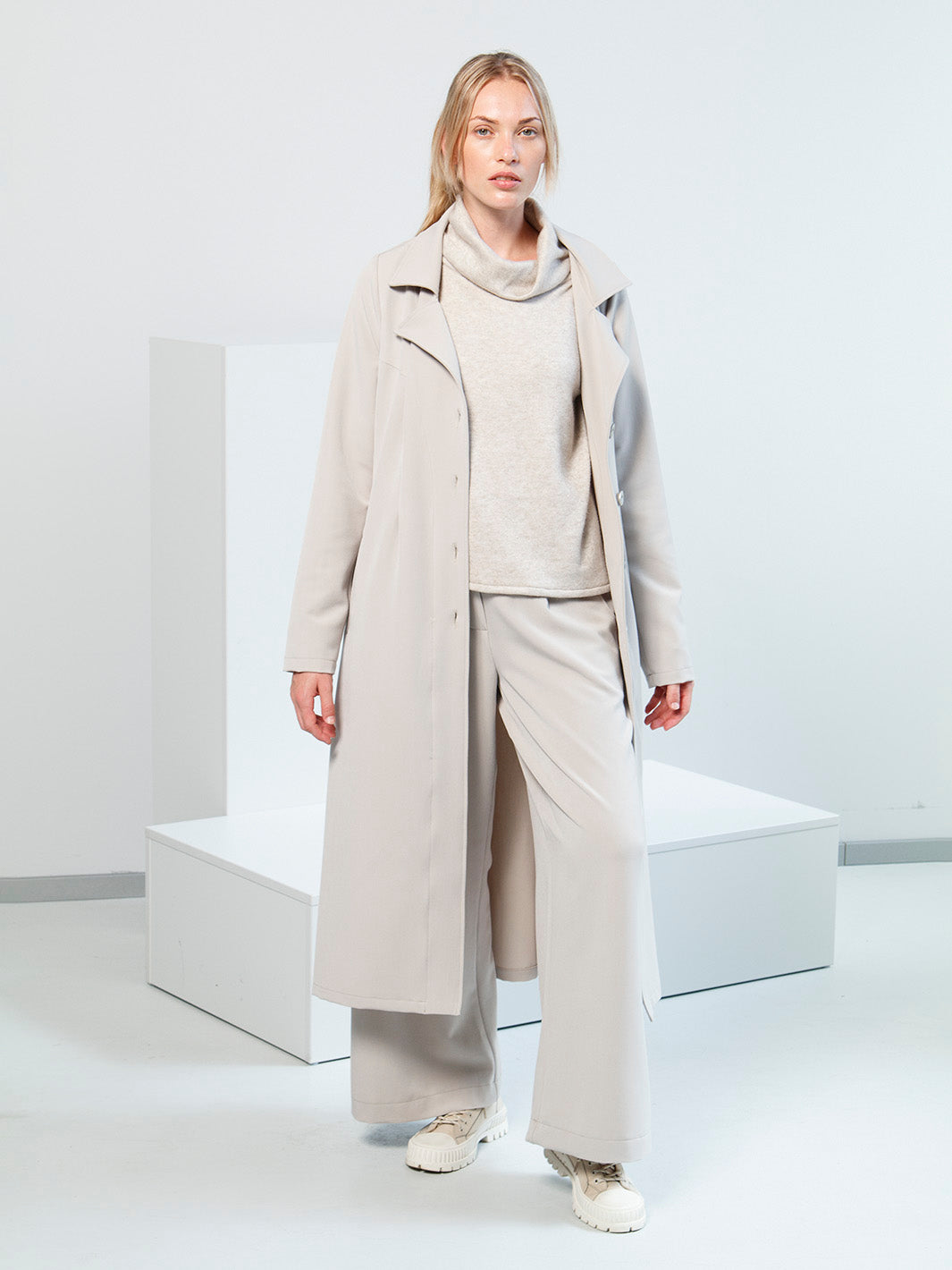 Mäntel Damen Schurwollmantel Long Damen Wollmantel Winter