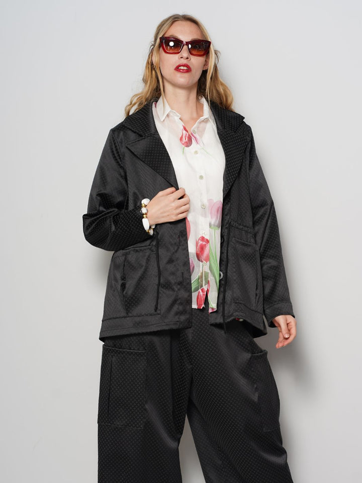 Designerjacke mit Tunnelzug