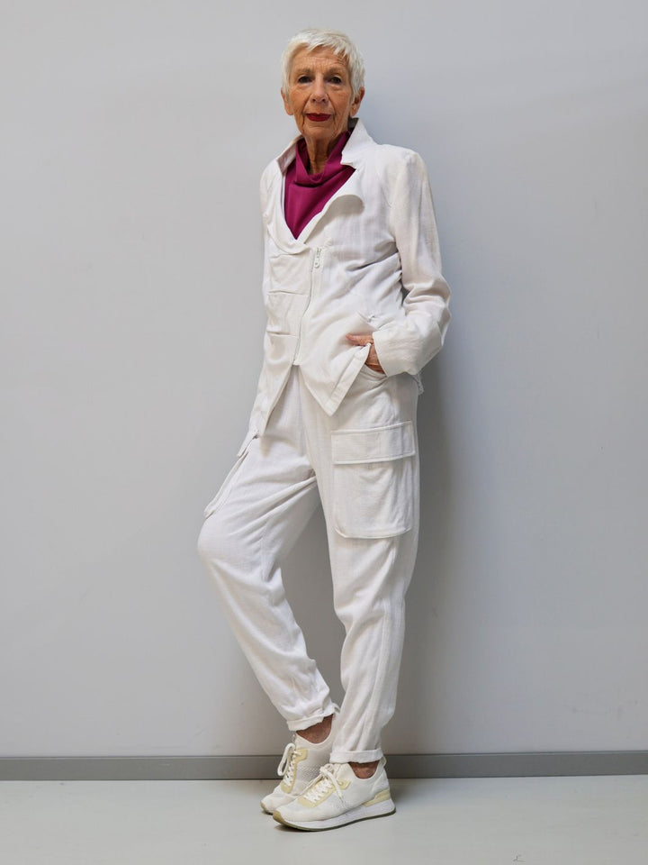 Leinenhose mit Taschen