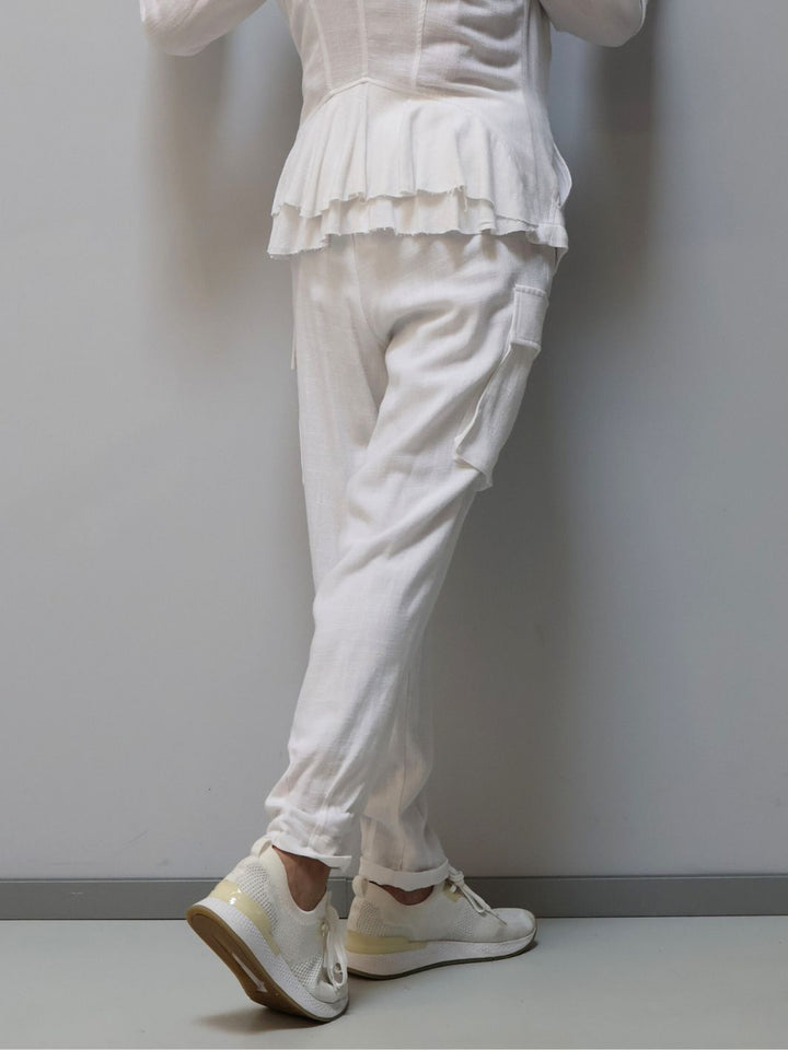Leinenhose mit Taschen