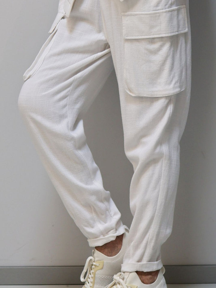 Leinenhose mit Taschen