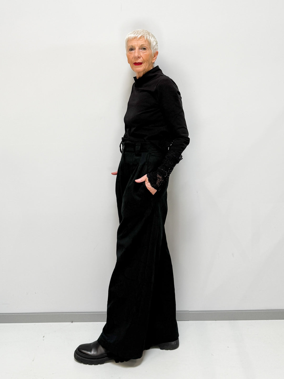 Schwarze Hose Muster