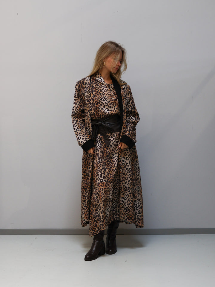 Kimono Lang Schwarz Leo