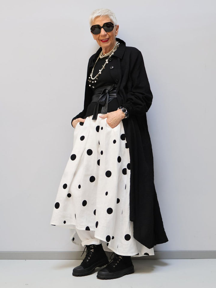 Leinen-Rock in Weiß