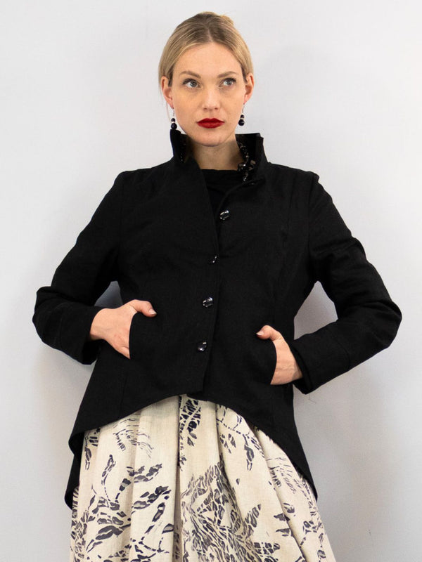 Leinen Frackjacke