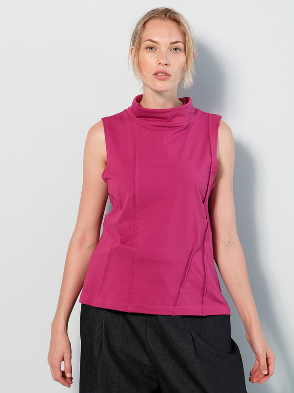 Sleeveless Turtleneck Cyclam