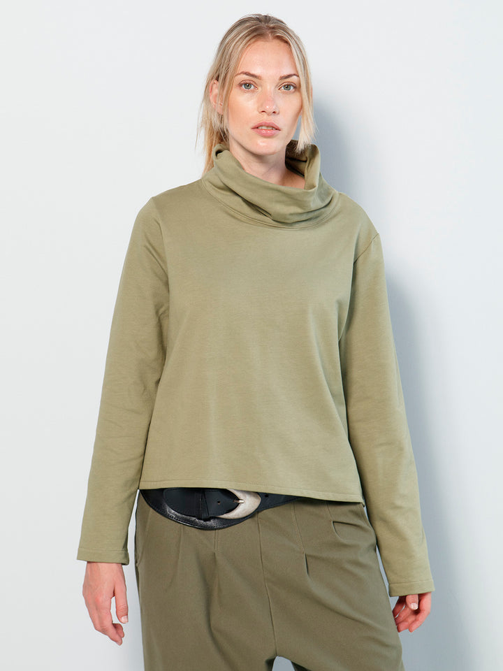 Pulli mit leichtem Rollkragen