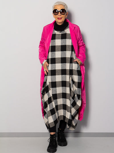 Kleid Karo Leinen