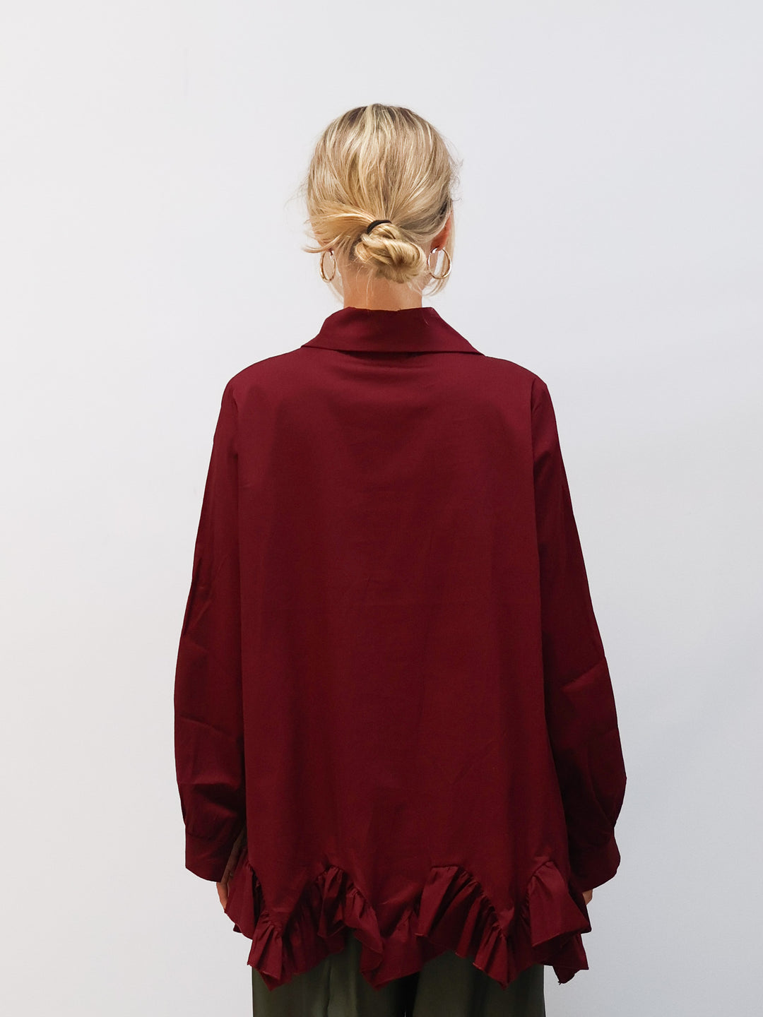 Bluse Linda burgunder