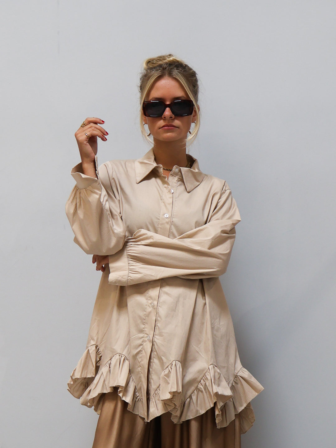 Bluse Linda beige