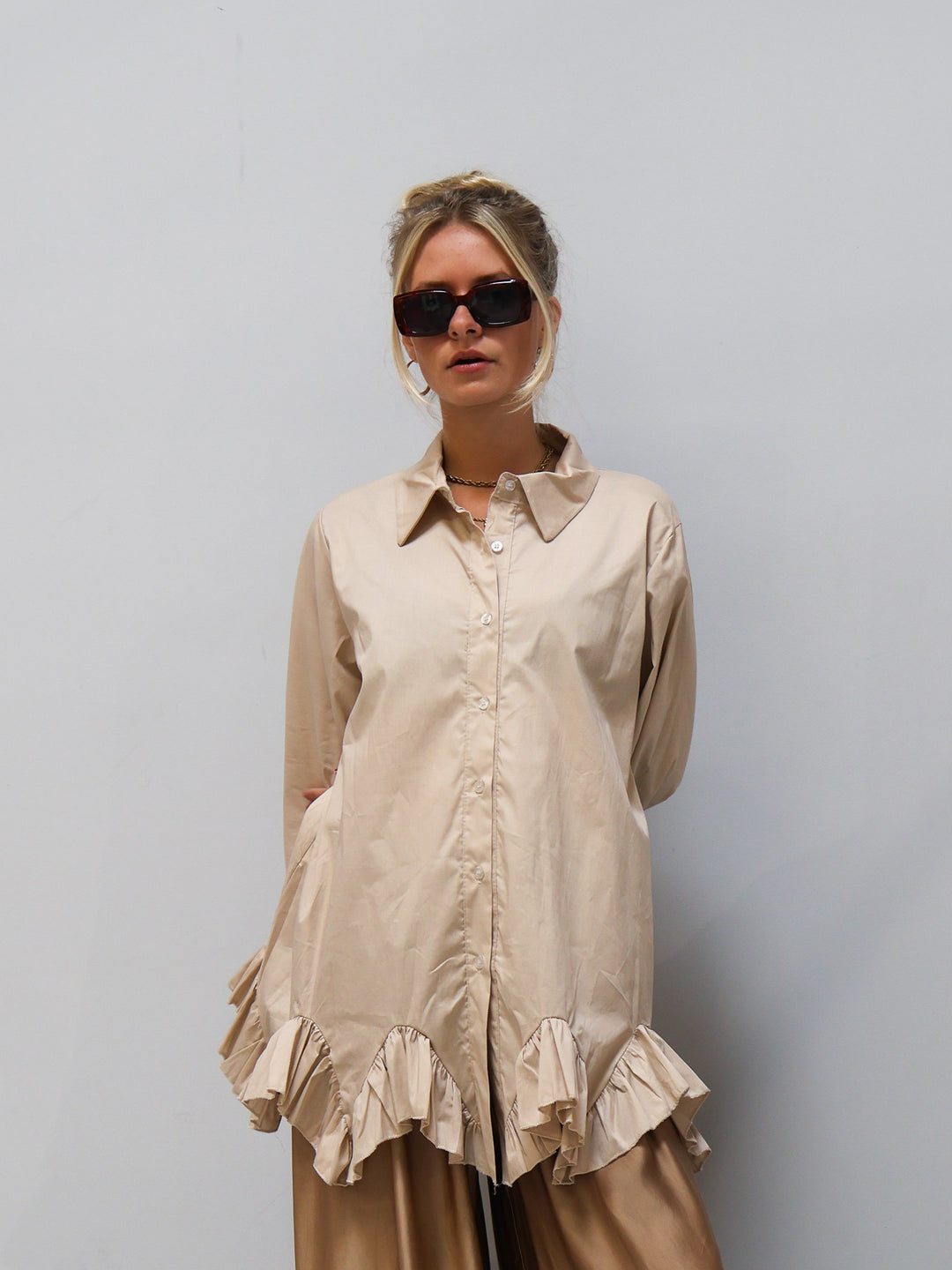 Bluse Linda beige
