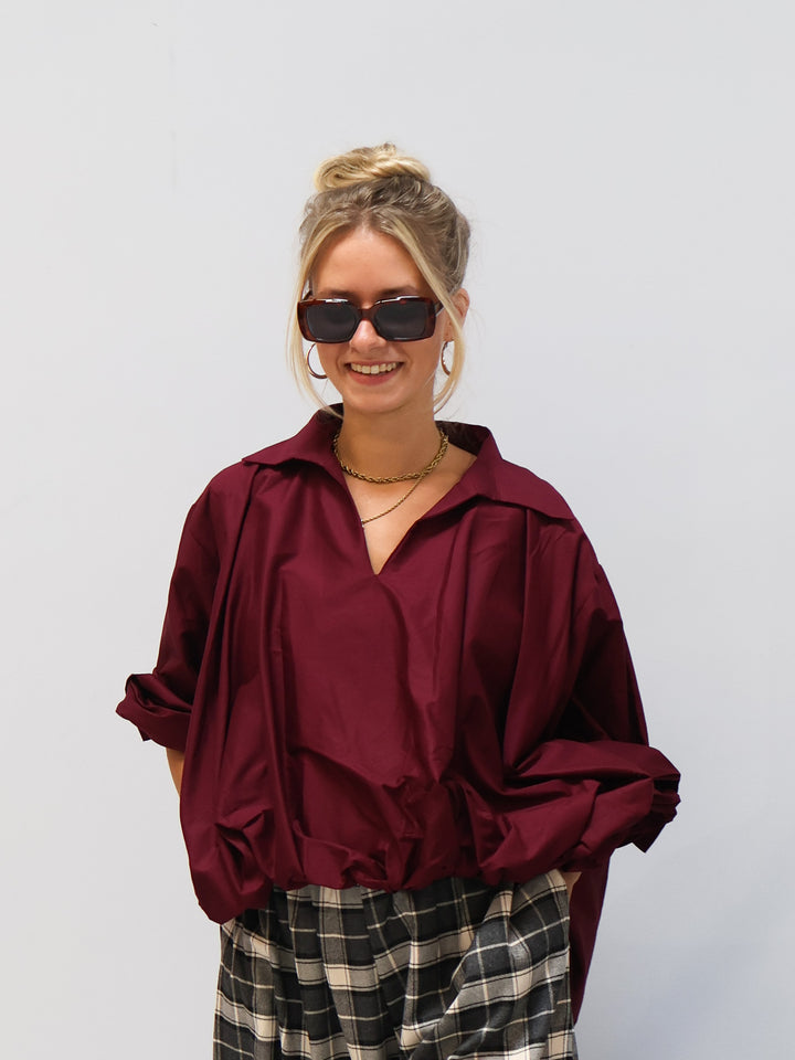 Shirt Larissa burgunder