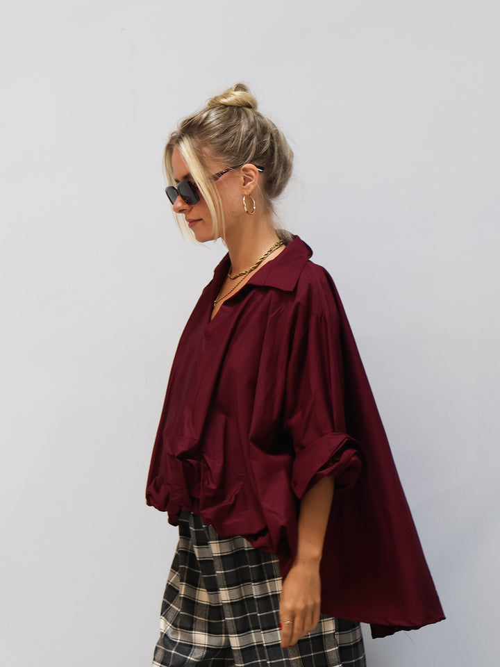 Shirt Larissa burgunder