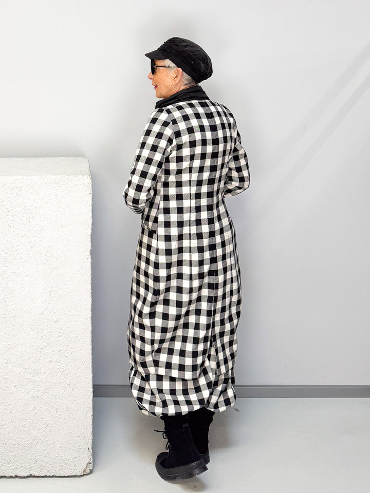 Frackmantel Karo-Design