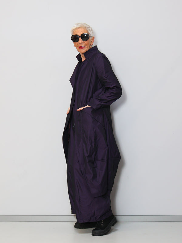 Designermantel lila