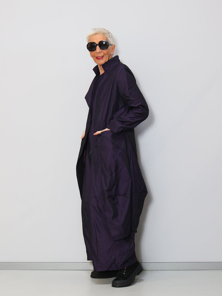 Designermantel lila