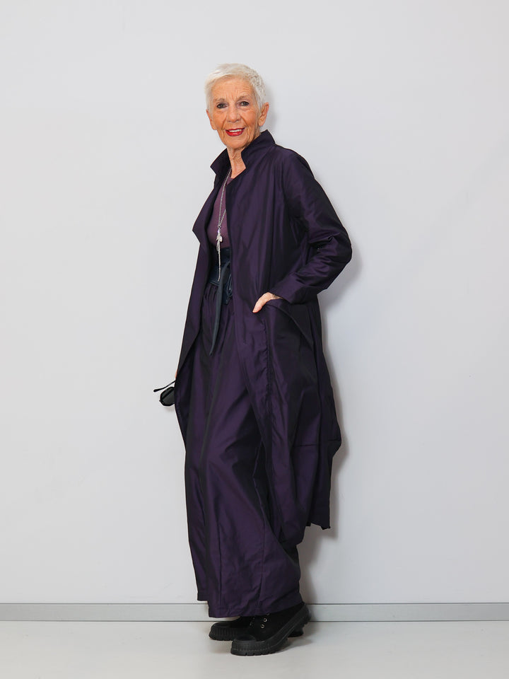 Designermantel lila