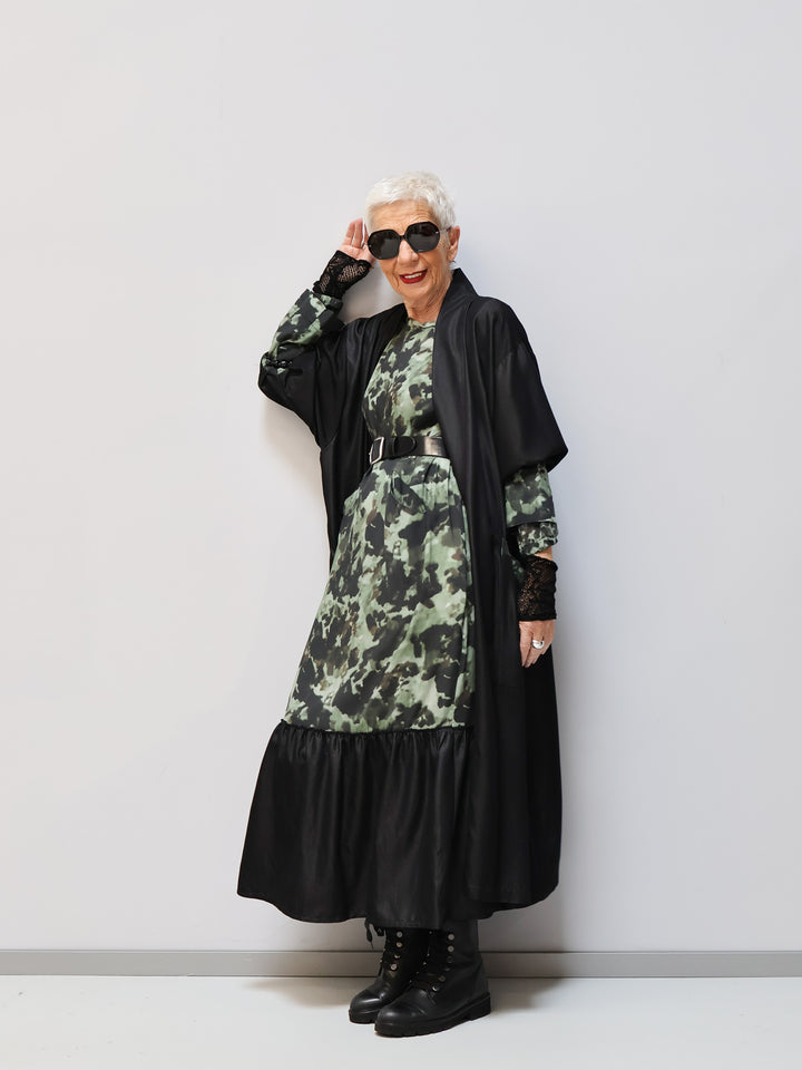 Schwarzer Kimono Camouflage