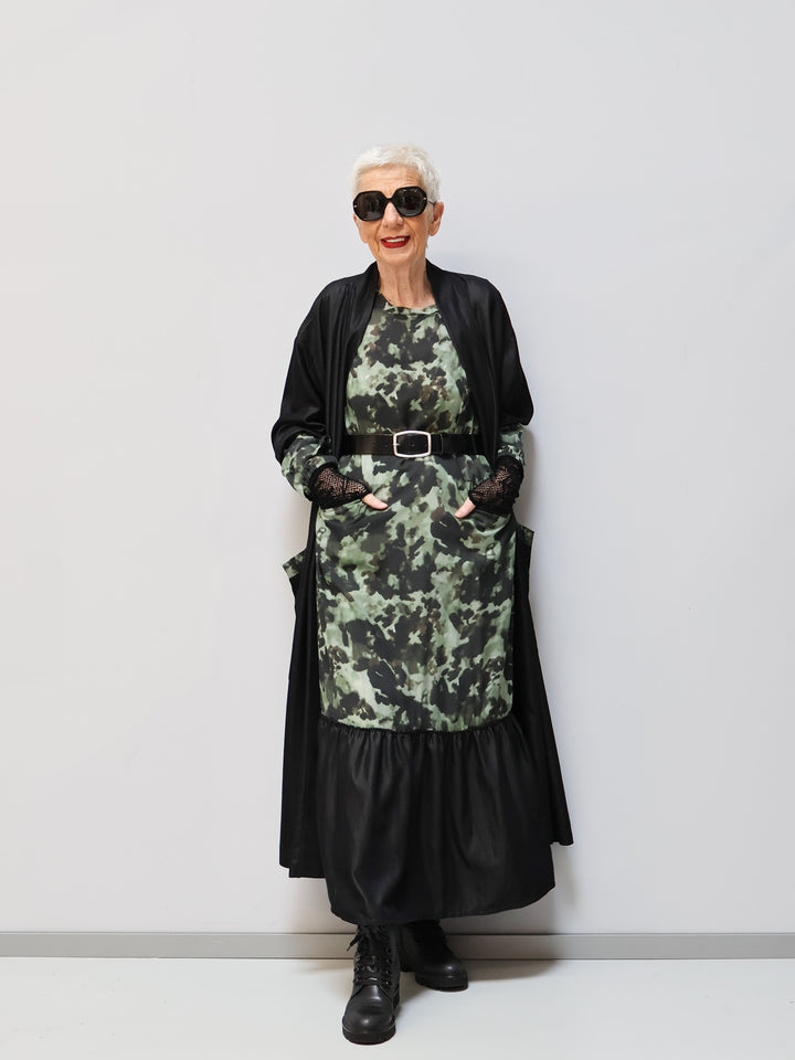 Schwarzer Kimono Camouflage