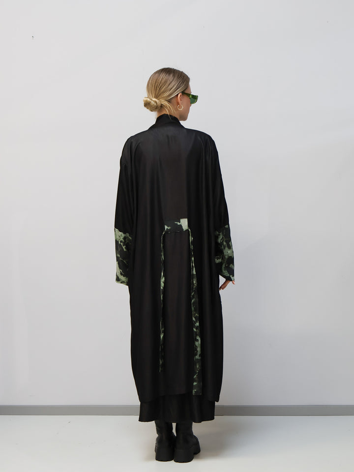 Schwarzer Kimono Camouflage