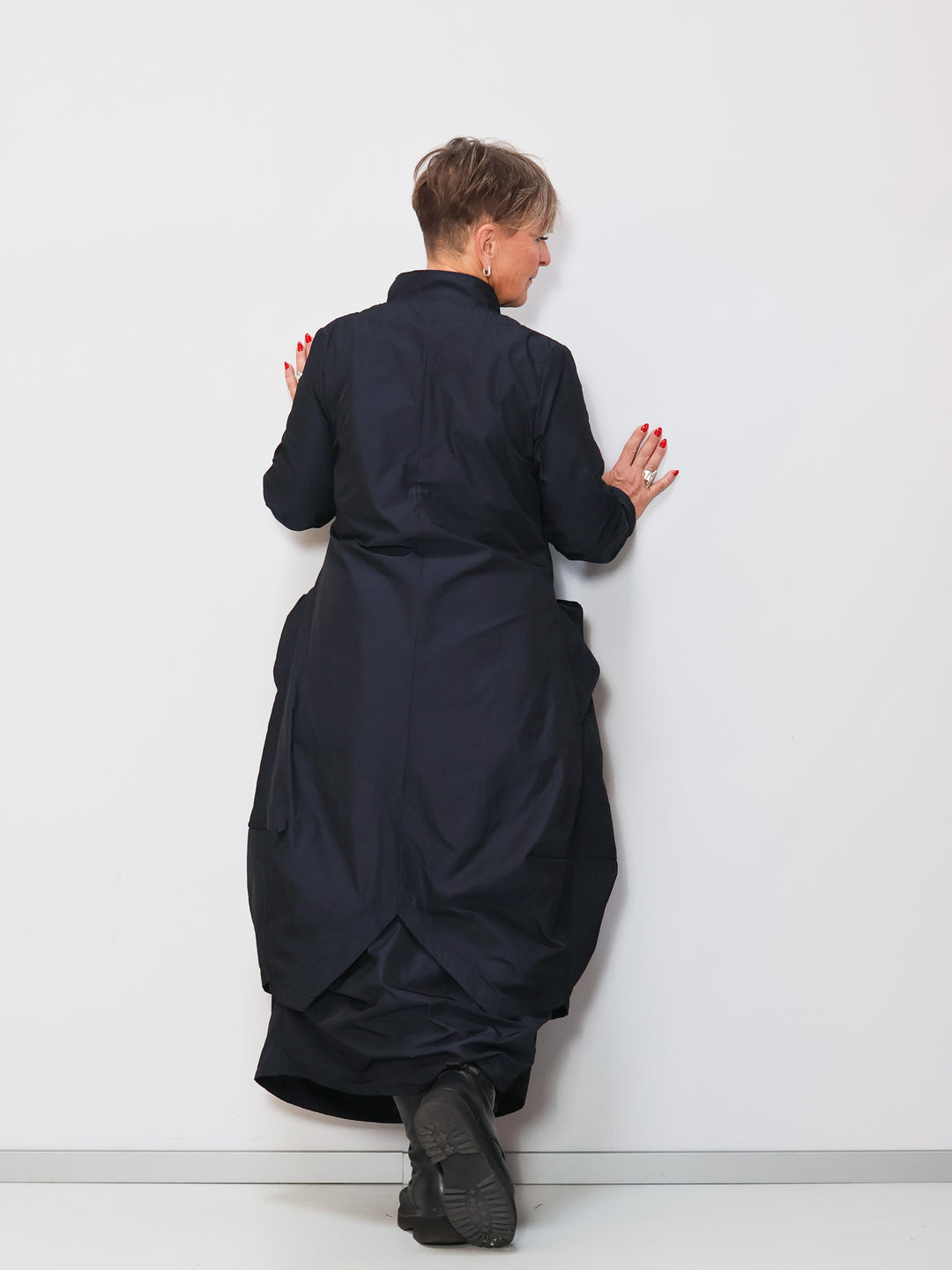 Designermantel blau