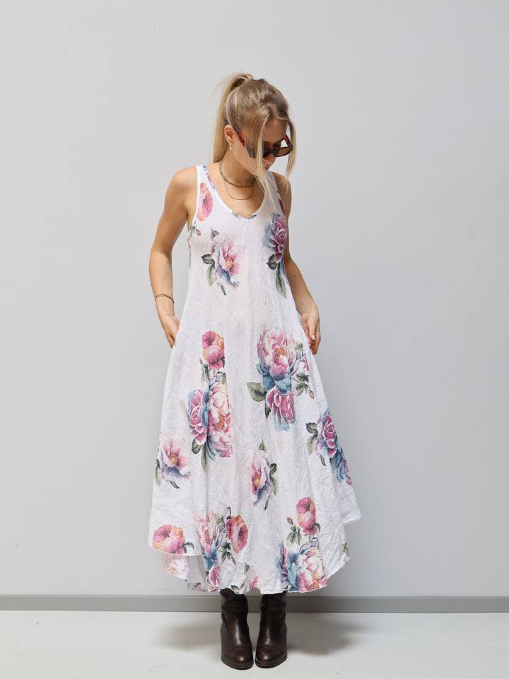 Kleid Rosen weiß