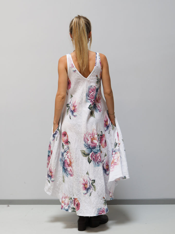 Kleid Rosen weiß