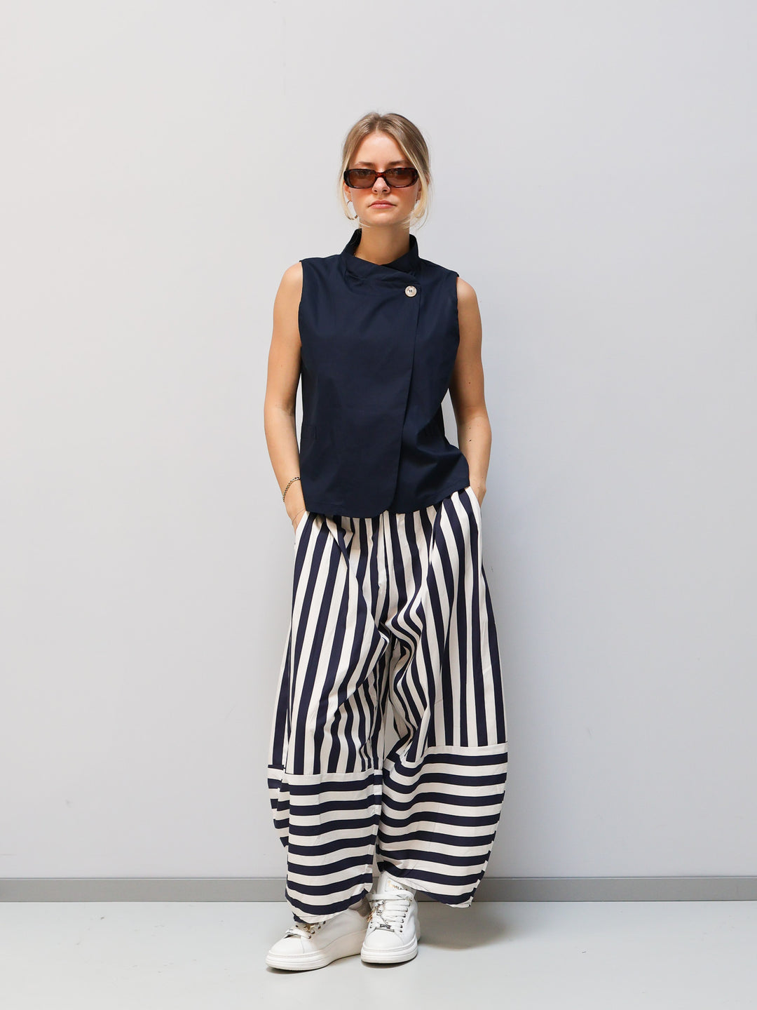 Hose Streifen Blau