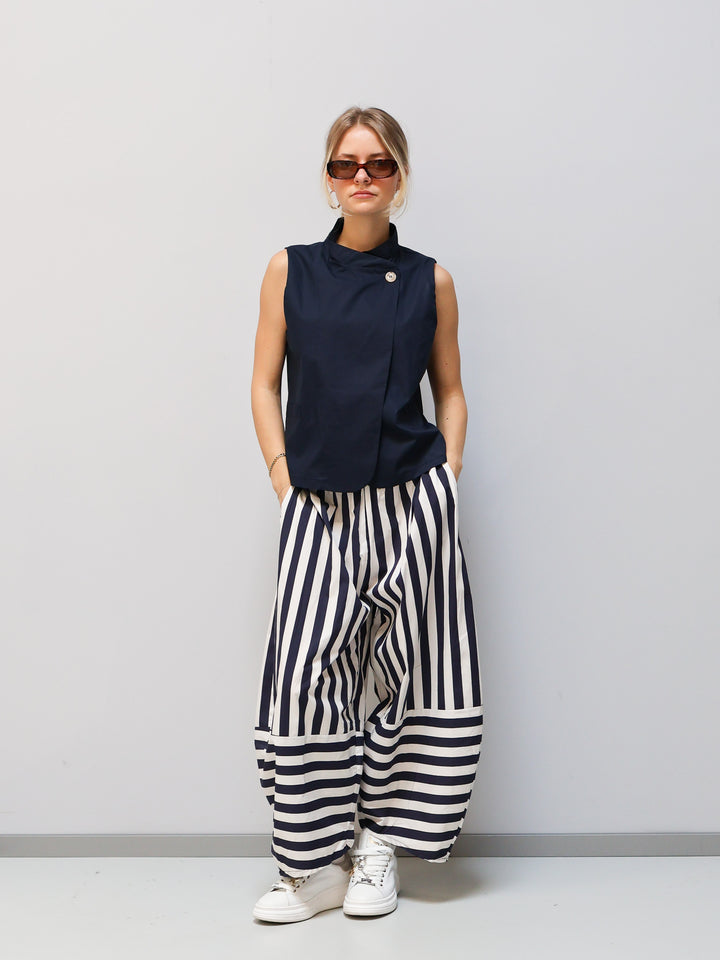 Hose Streifen Blau