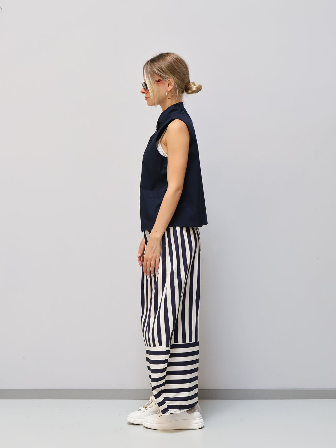 Hose Streifen Blau