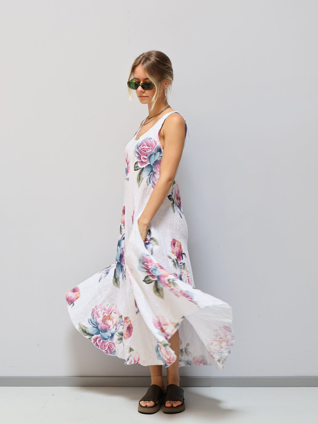 Kleid Rosen weiß
