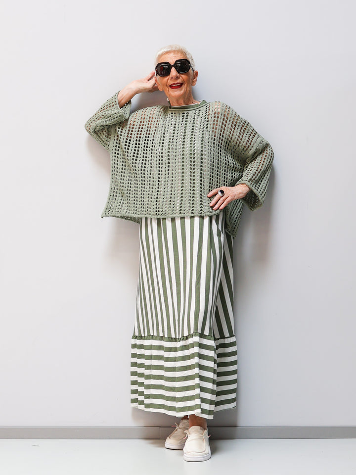 Kleid mit Streifen