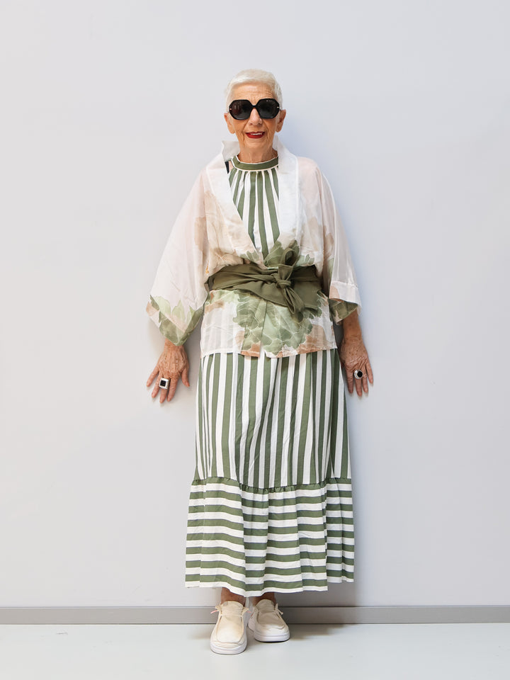 Kleid mit Streifen