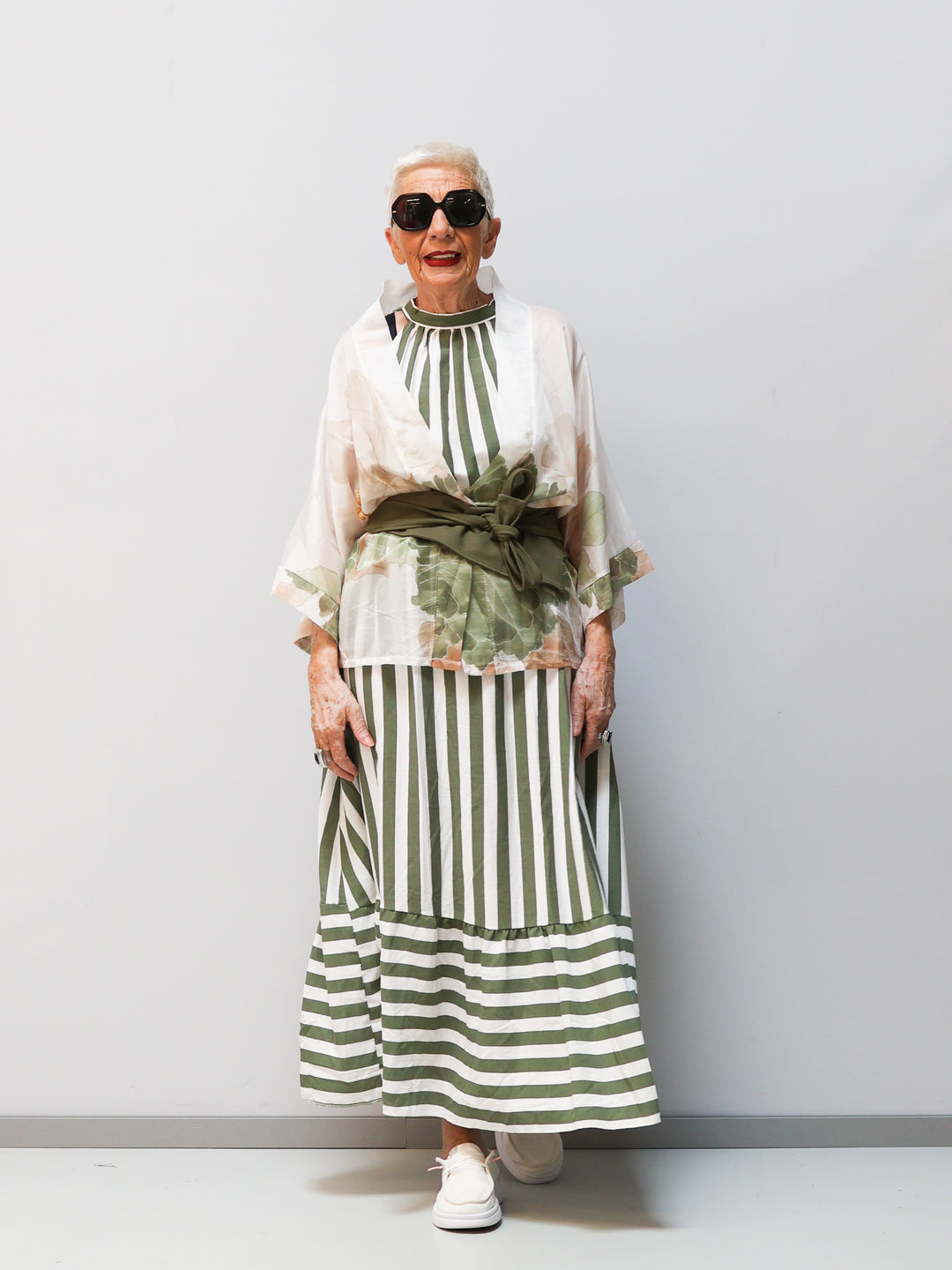 Kleid mit Streifen