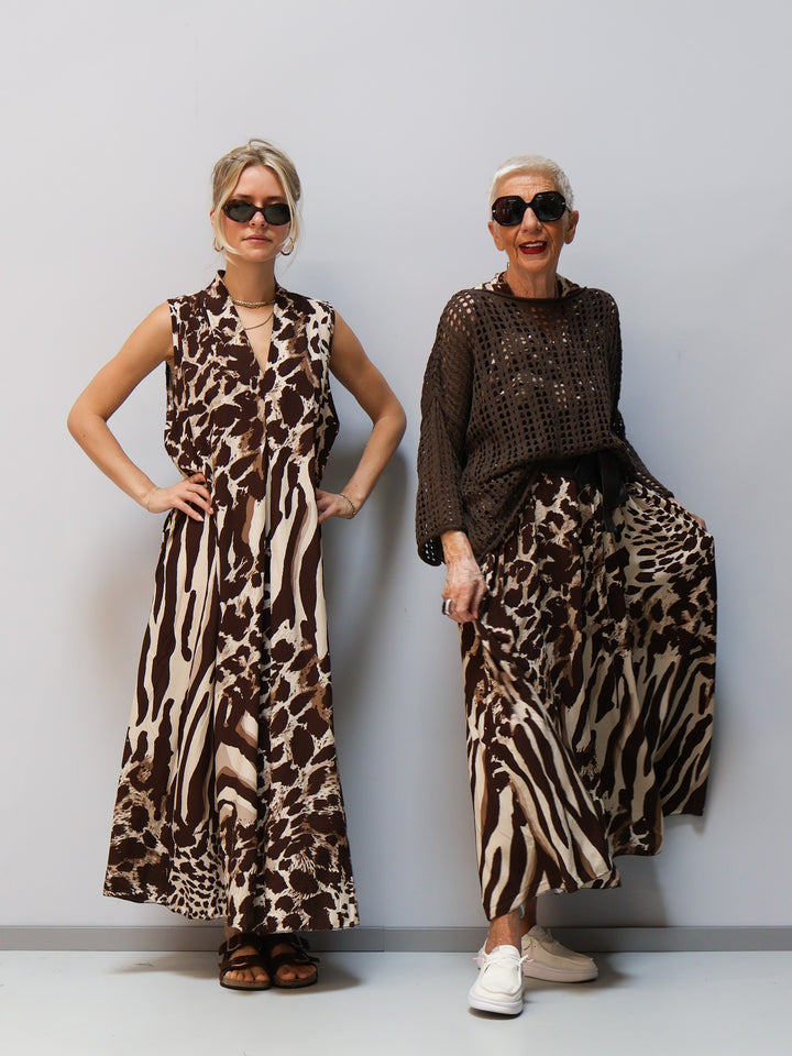 Kleid Leoparden Muster