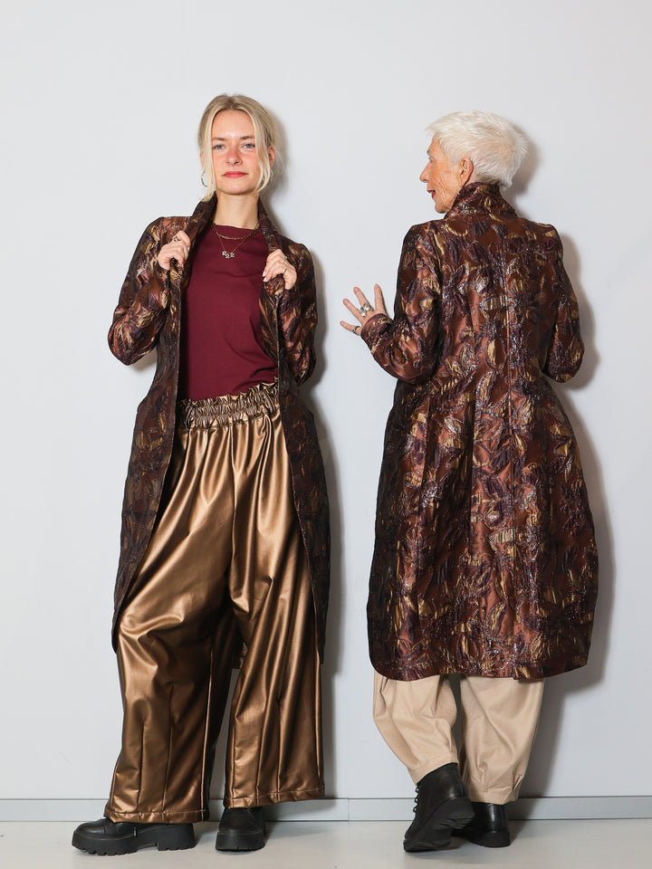 Designermantel Brokat