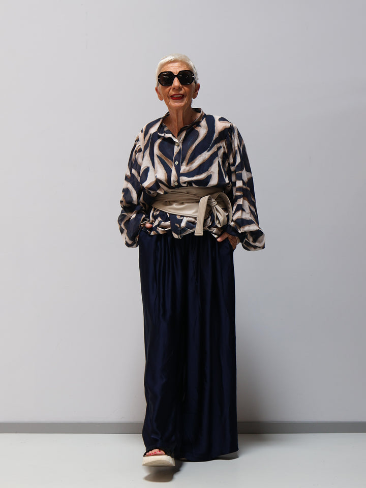 Bluse Blau