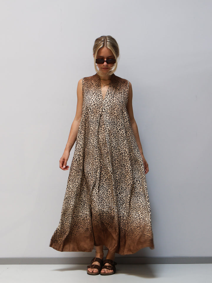 Kleid Leoparden Muster