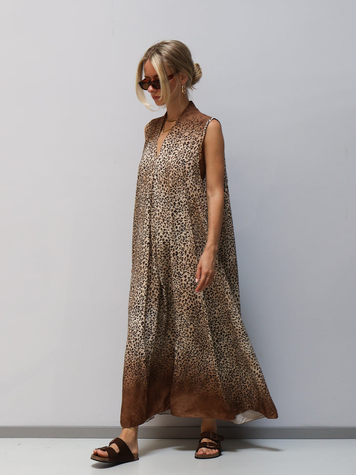 Kleid Leoparden Muster