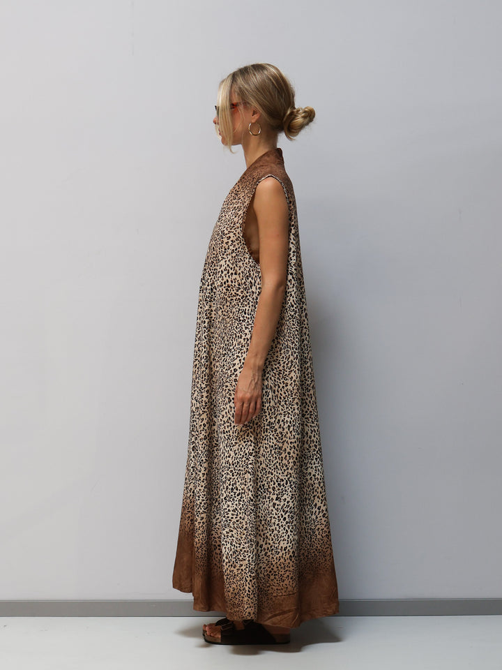 Kleid Leoparden Muster