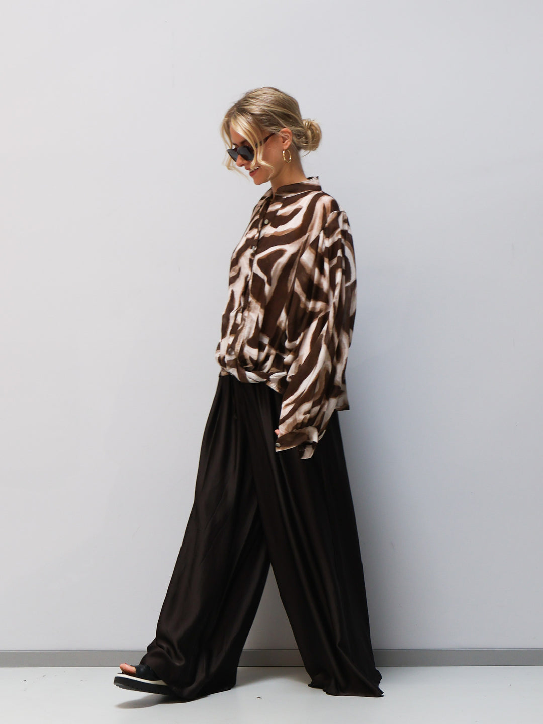 Bluse Greta braun