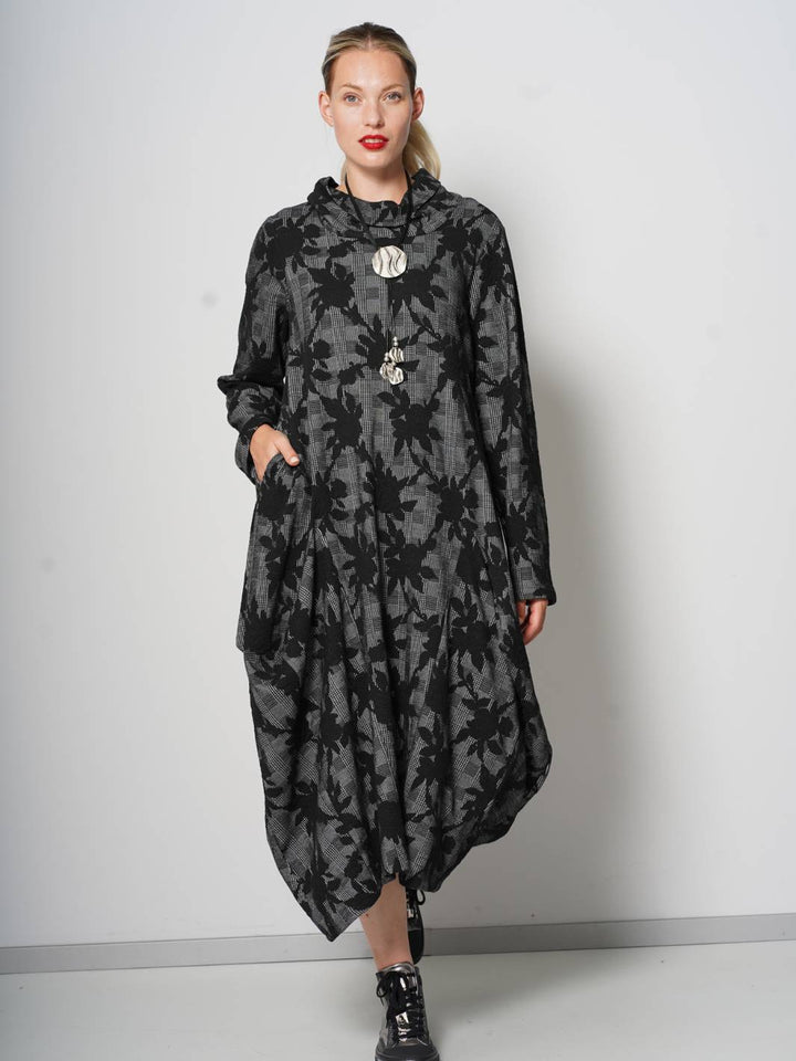 Kleid Karo Blumen