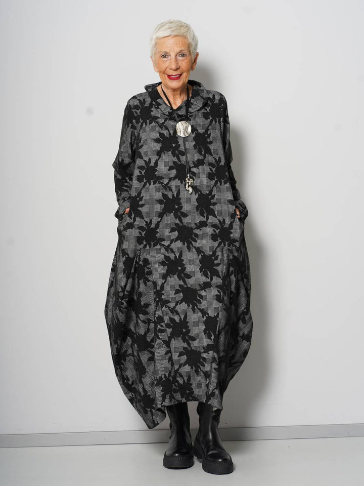 Kleid Karo Blumen