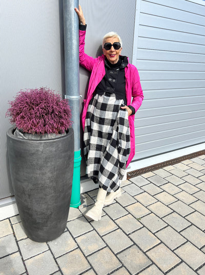 Kleid Karo Leinen
